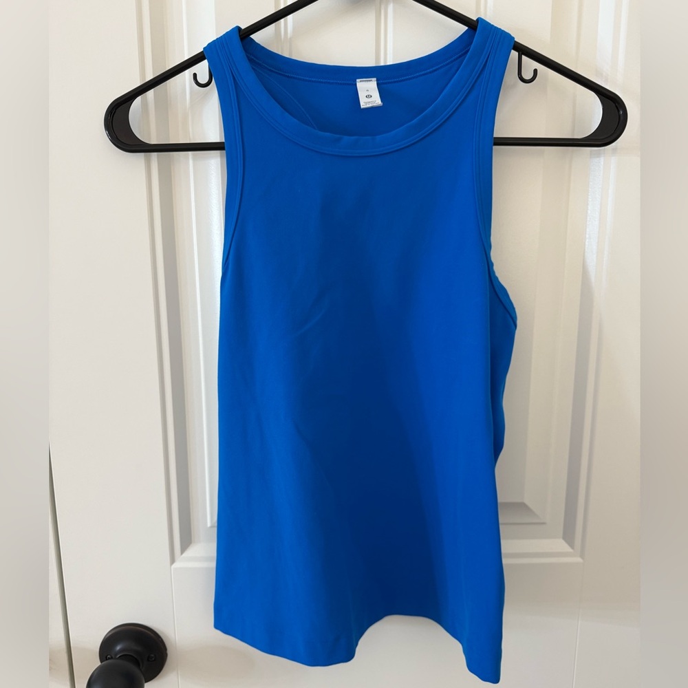 Lululemon Align Tank High Neck Waist Length (Poolside Blue)